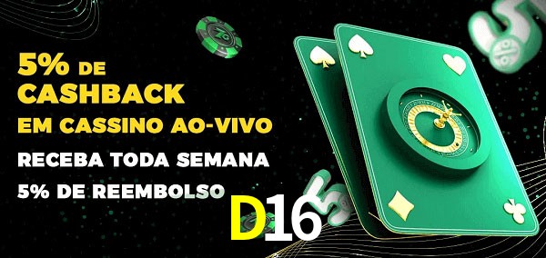 Promoções do cassino ao Vivo D16